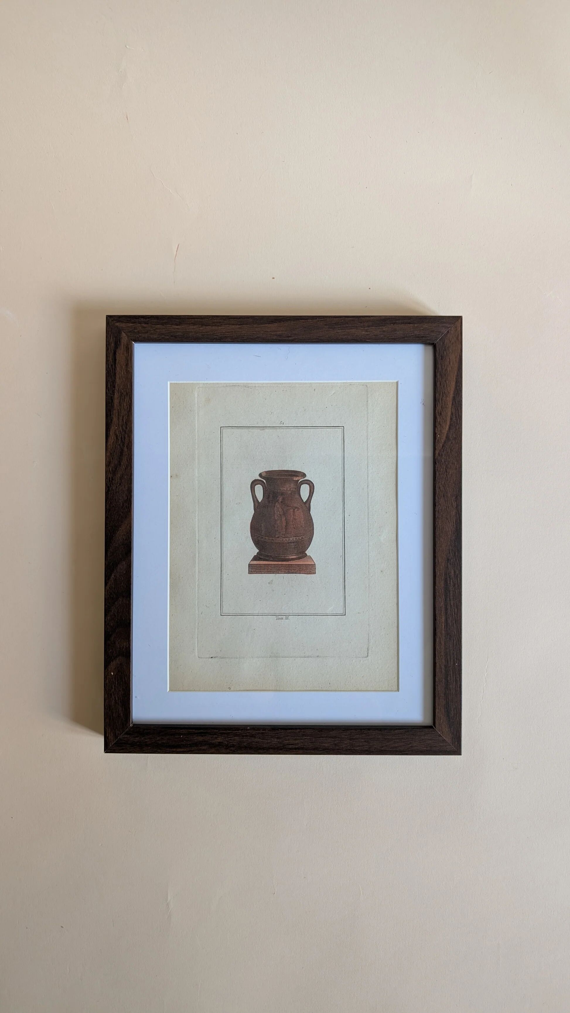 Ancient antique pottery engraving