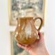 Vintage pink stoneware pitcher