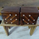 Wooden sewing cart