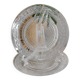 Clear dessert plates