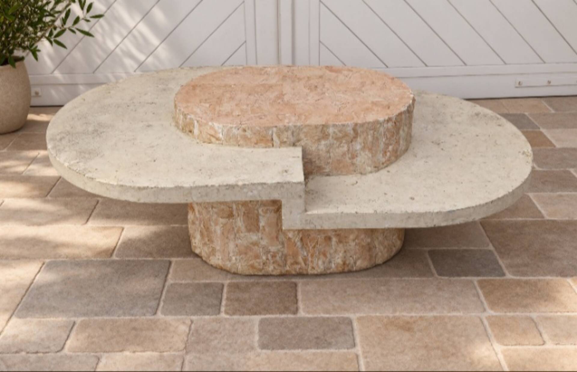 Table basse en pierre Magnussen Ponte