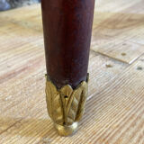 Louis XVI bedside in antique exotic wood marquetry / or harness