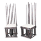 Pair of bamboo chairs