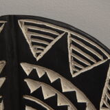 Black and white sun mask