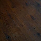 Primitive Swedish oval dining table in pine, early 20th century.