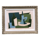 Abstract painting on panel