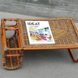 Vintage rattan coffee table