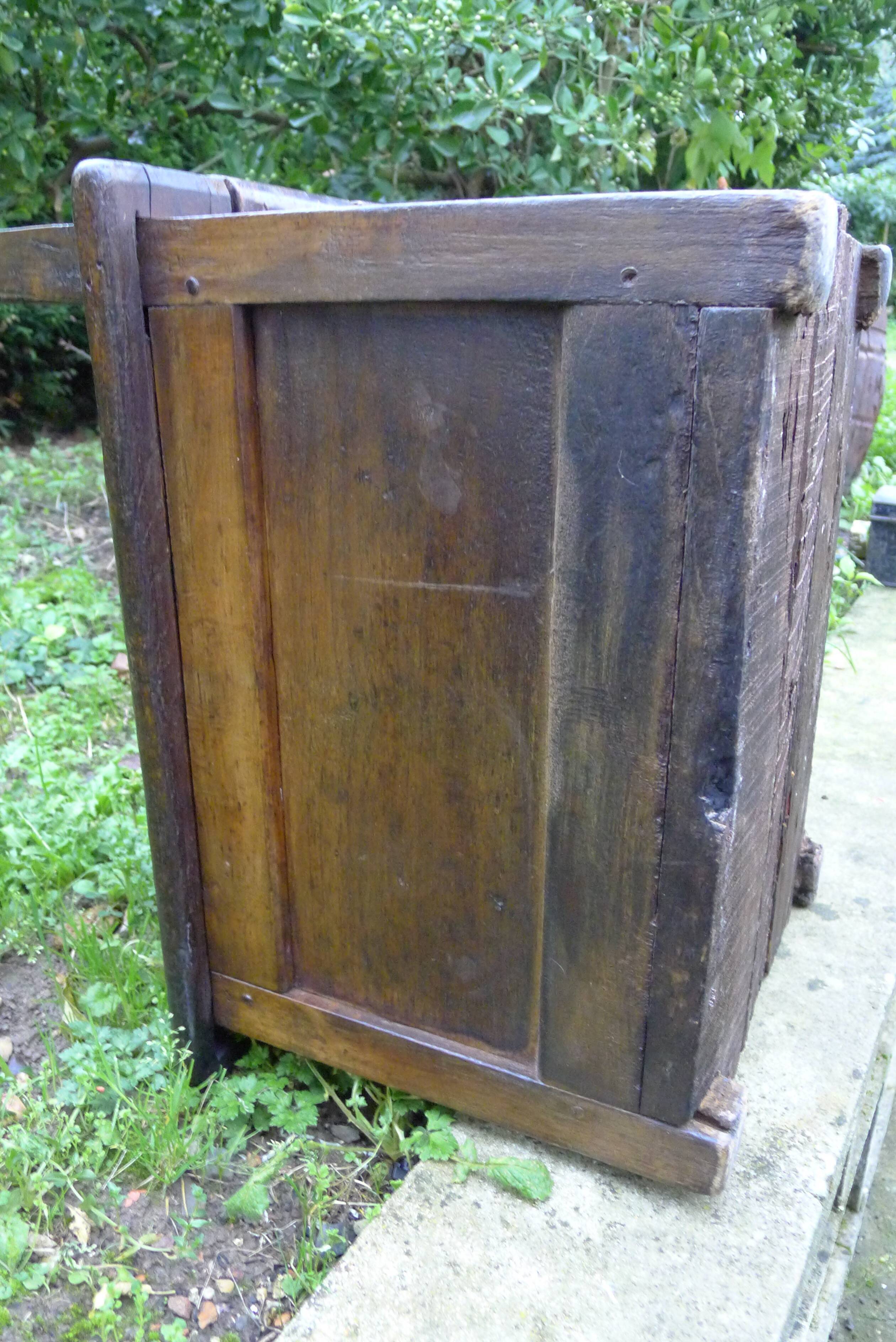 19th oak chest