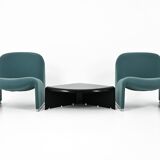 Armchairs + Alky table by Giancarlo Piretti for Anonima Castelli, years.