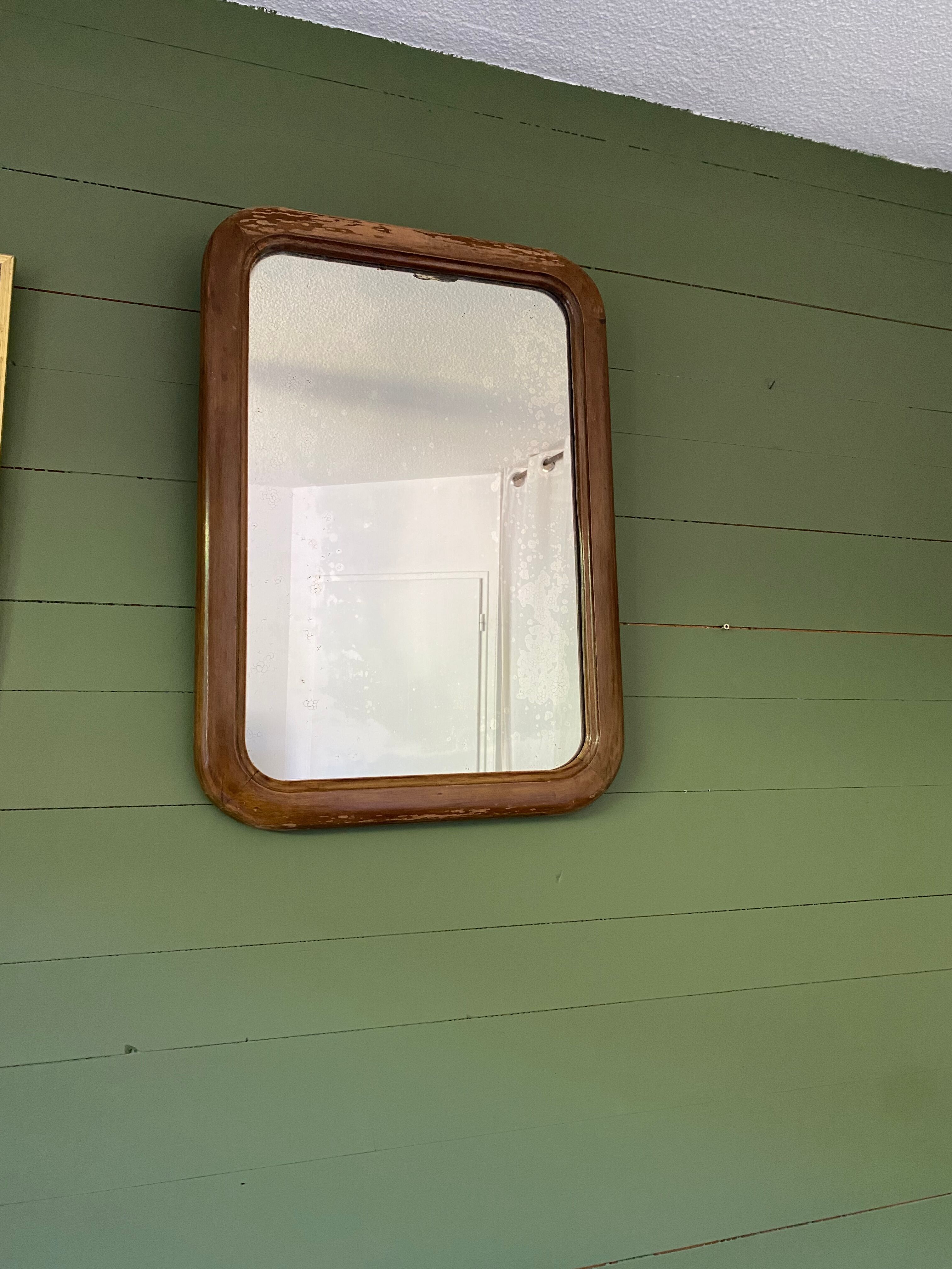 Old rectangular mirror