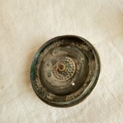 Ancient copper and brass travel teapot 20th