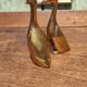 Pair of golden brass ducks
