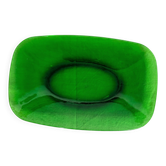 Plat rectangulaire en verre trempé Vereco vintage