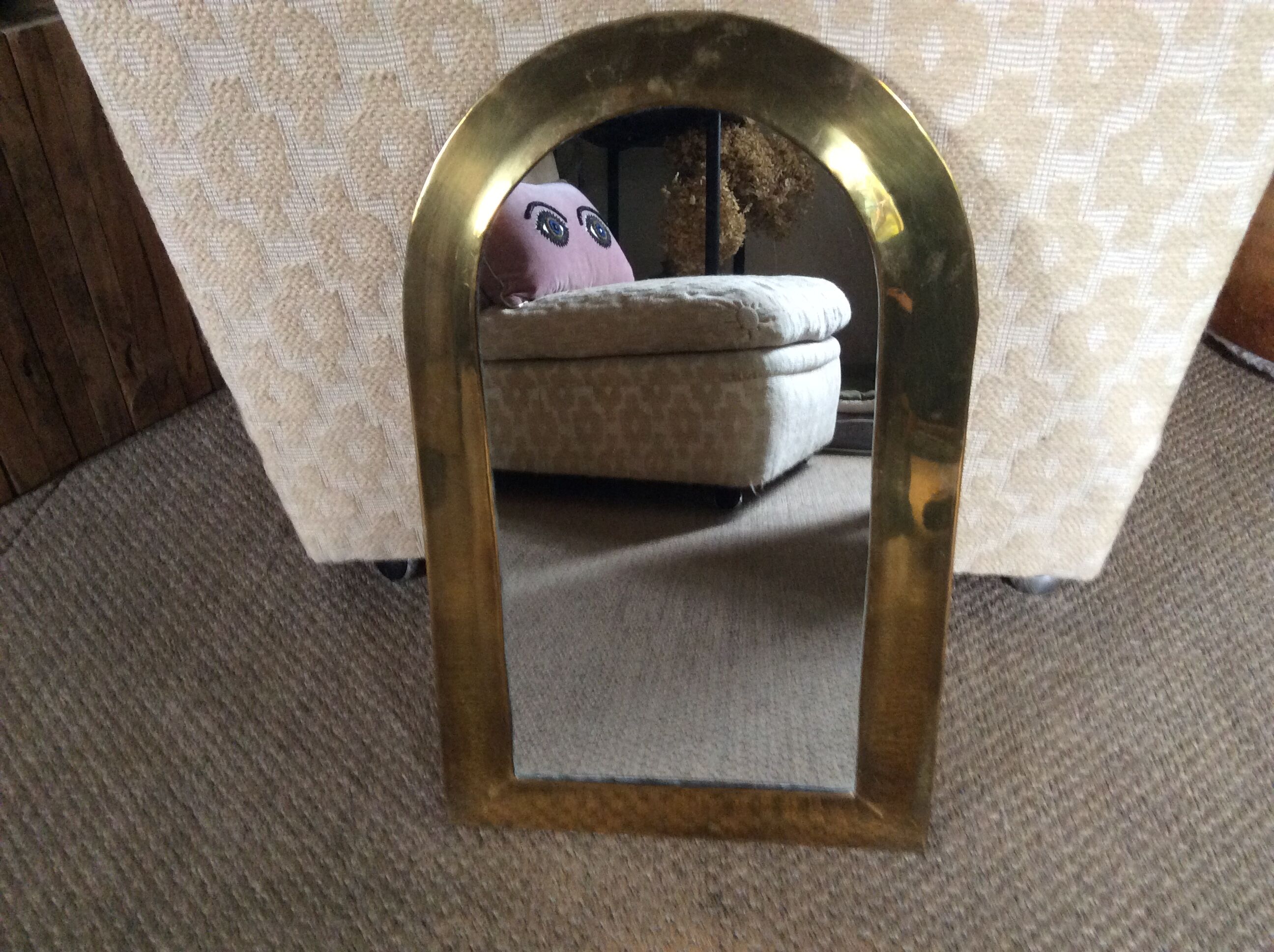 Brass mirror