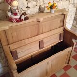 Solid oak bench