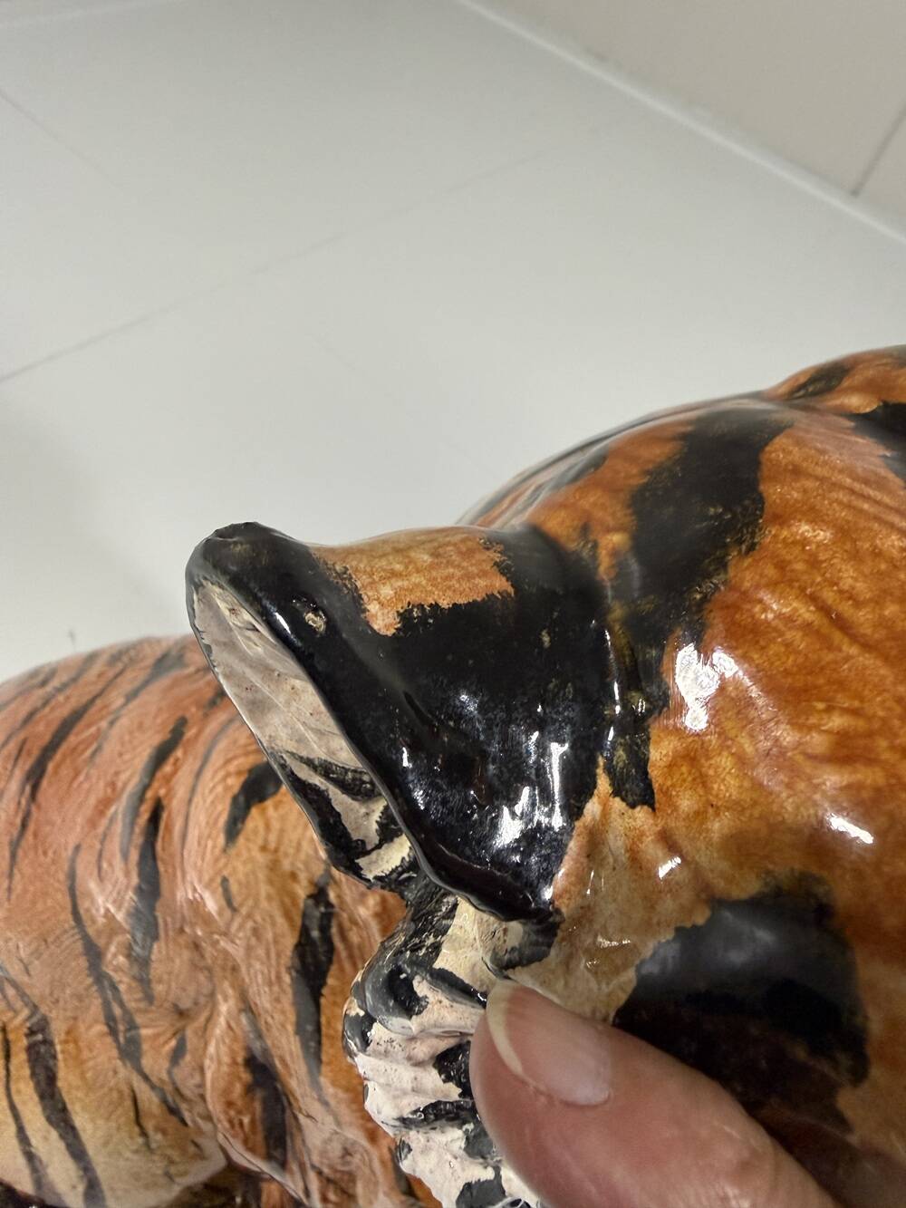 Large Italian ceramic tiger 1970’s