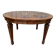 Extendable oval table in Louis XVI style – Walnut and Burl Marquetry