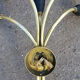 Applique bouquet 5 branches black steel cones, Edition Lunel, 50 years