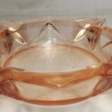 Cendrier en verre rosé