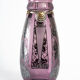 Argyl vase - purple glass and silver metal - period: art deco - twentieth century