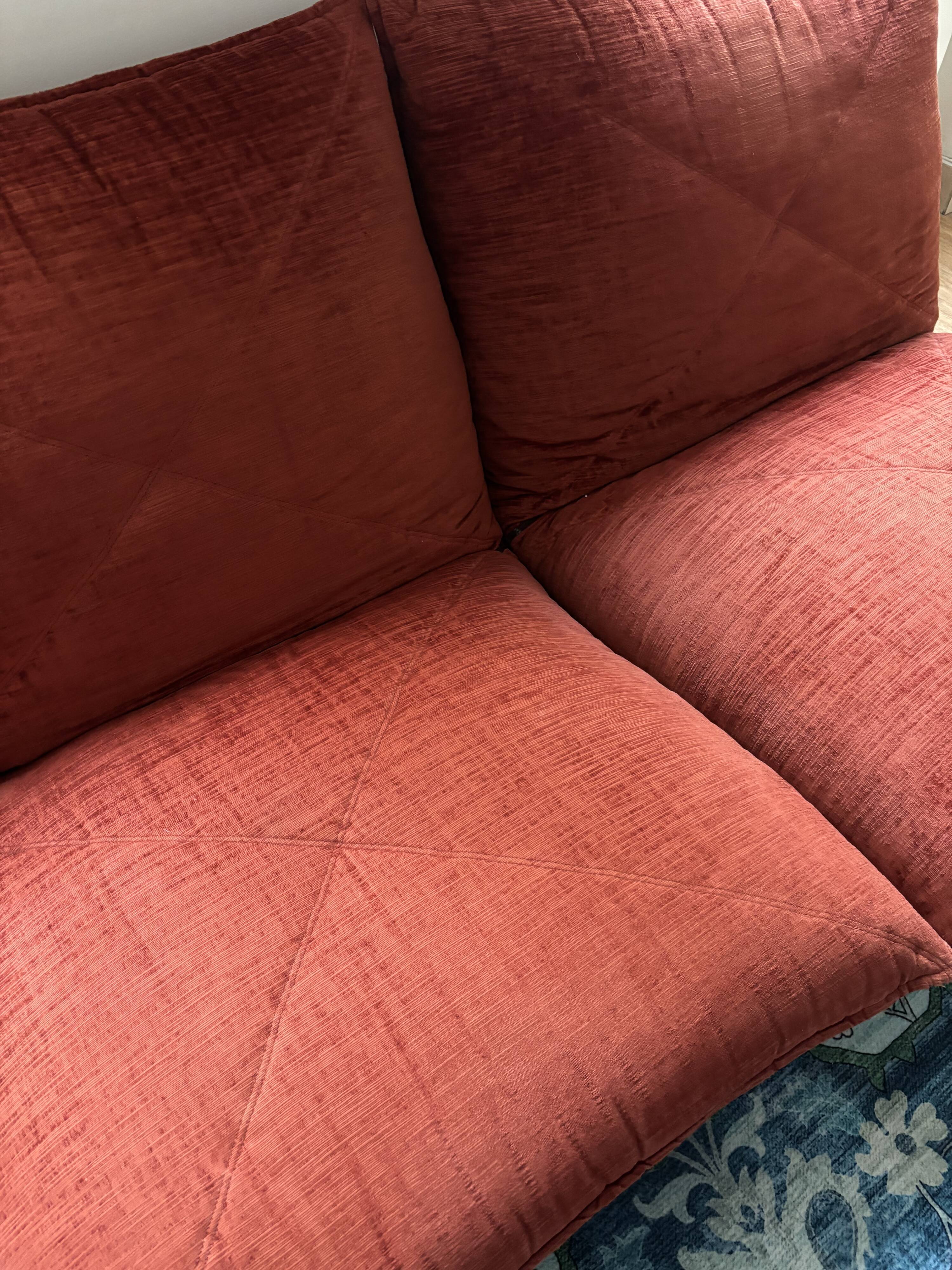 Steiner vintage 1970s two-seater sofa
