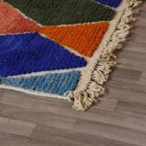 Multicolored Berber wool rug 250cmx150cm