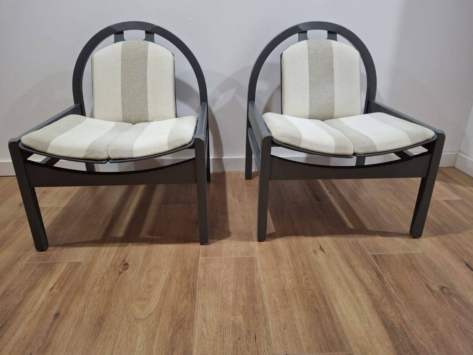 Pair of Baumann French Armchairs from the 1980s
