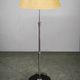 1950s Czechoslovakian Art Deco Chrome Floor Lamp with Handmade Shade