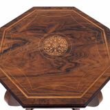 Table marquetée, France, fin du XIXe siècle.