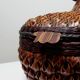 Vintage Woven Bamboo/Rattan Ram Box Shanghai Handicrafts China 70s