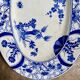 Oval dish Creil & Montereau in blue ironstone, "Japan" pattern.