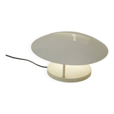 Grande lampe / applique en métal blanc crème vintage circa 1980 Allemagne