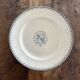Round iron earth dish monogram “N” KG Lunéville