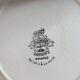 Set of 6 large flat plates Longwy Vieux Rouen vintage