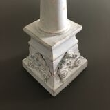 White patinated cast iron column