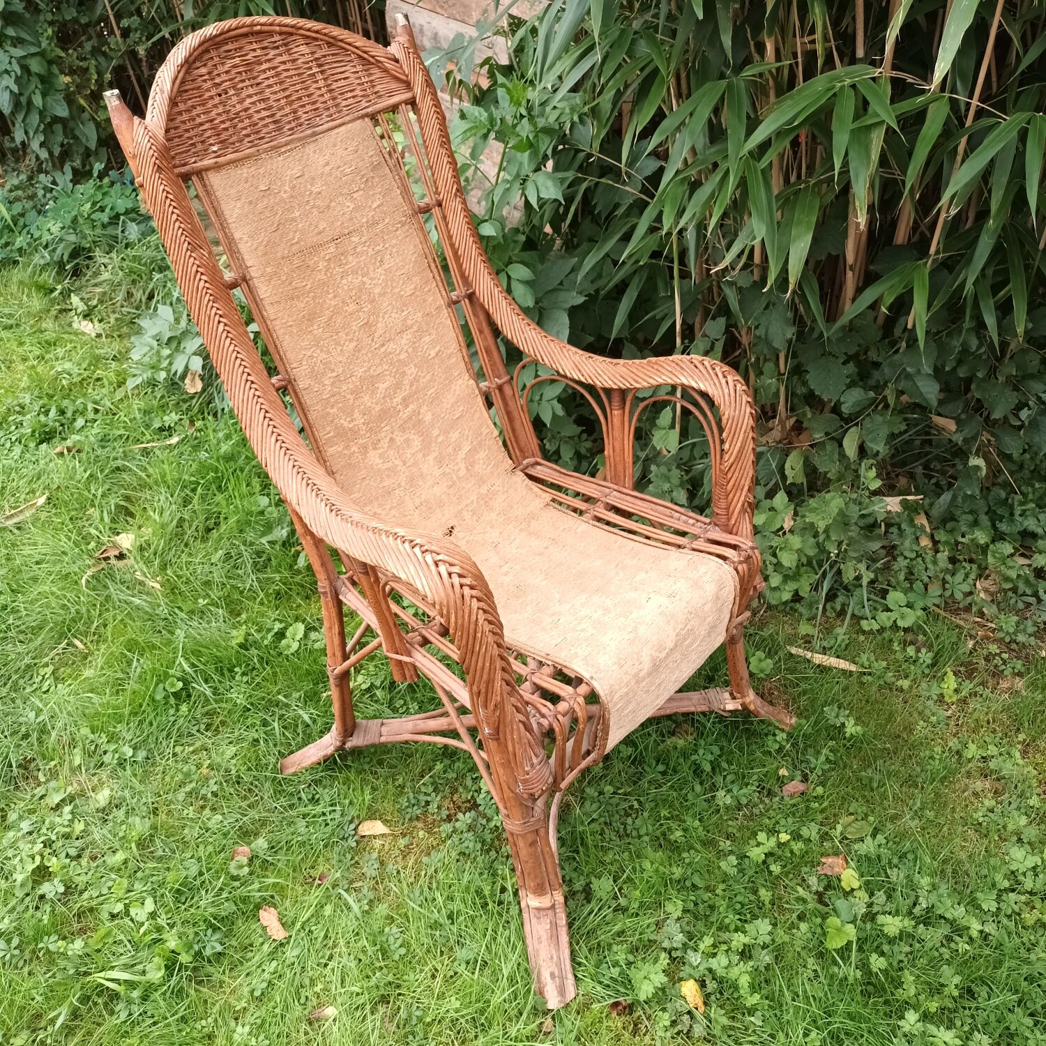 Rattan armchair