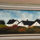 Original Swedish Oil on Panel – “Landscape with Farm” by Louis Zelig – Signed – Vintage & Framed – 78 × 39 cm (30.7" × 15.4")