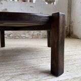 Round ceramic coffee table with “rooster” motif by Dan