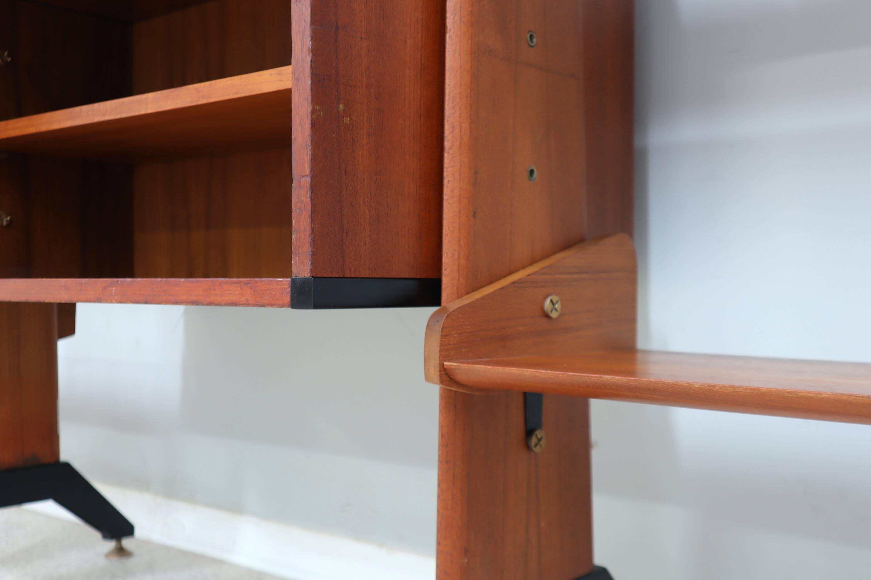 Mid century teak bookcase / shelves AV Arredamenti 1960s