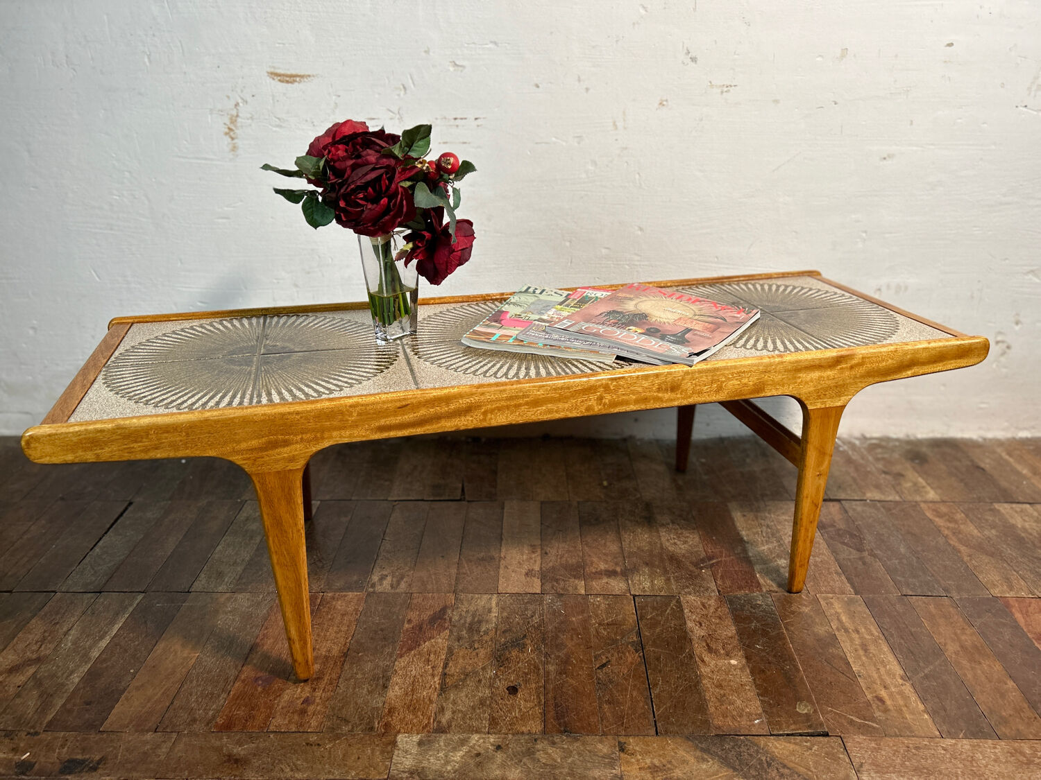 Table Basse en Teck 1960