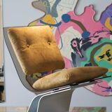 Saint Gobain glass armchair house Jansen 1965
