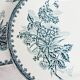 Set of 4 flat plates, iron earth, Société Amandinoise, Margot