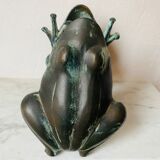 Vase bronze grenouille
