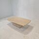 Italian coffee table in travertine, 1980s