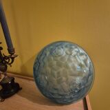 Art Deco ceiling light in pressed glass signed Degué – Ø 35 cm