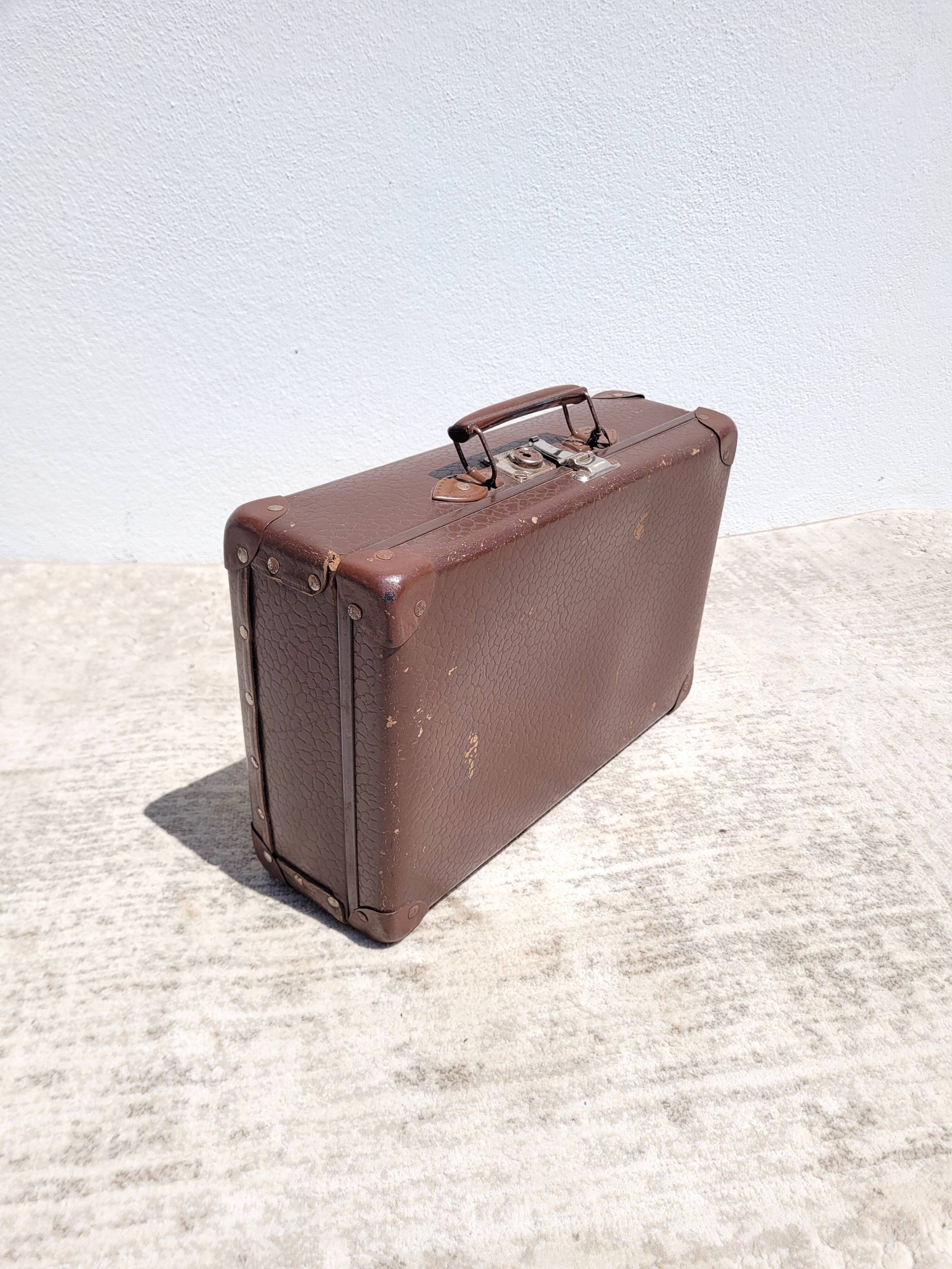 Ancienne Valise En Aluminium Vintage Annees 50/60