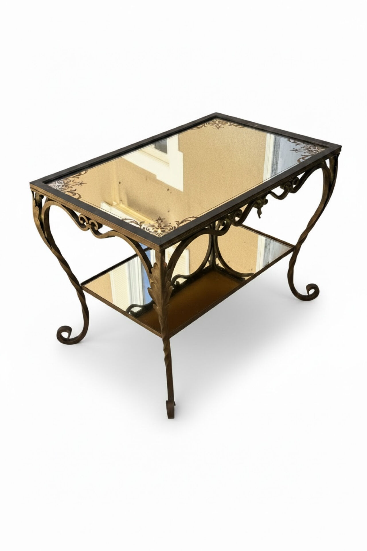 Mirror coffee table, circa 1920