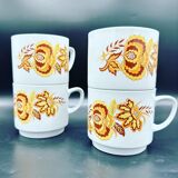Lot de 4 tasses vintage