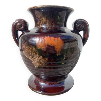 Ceramic vase with glaze 1970