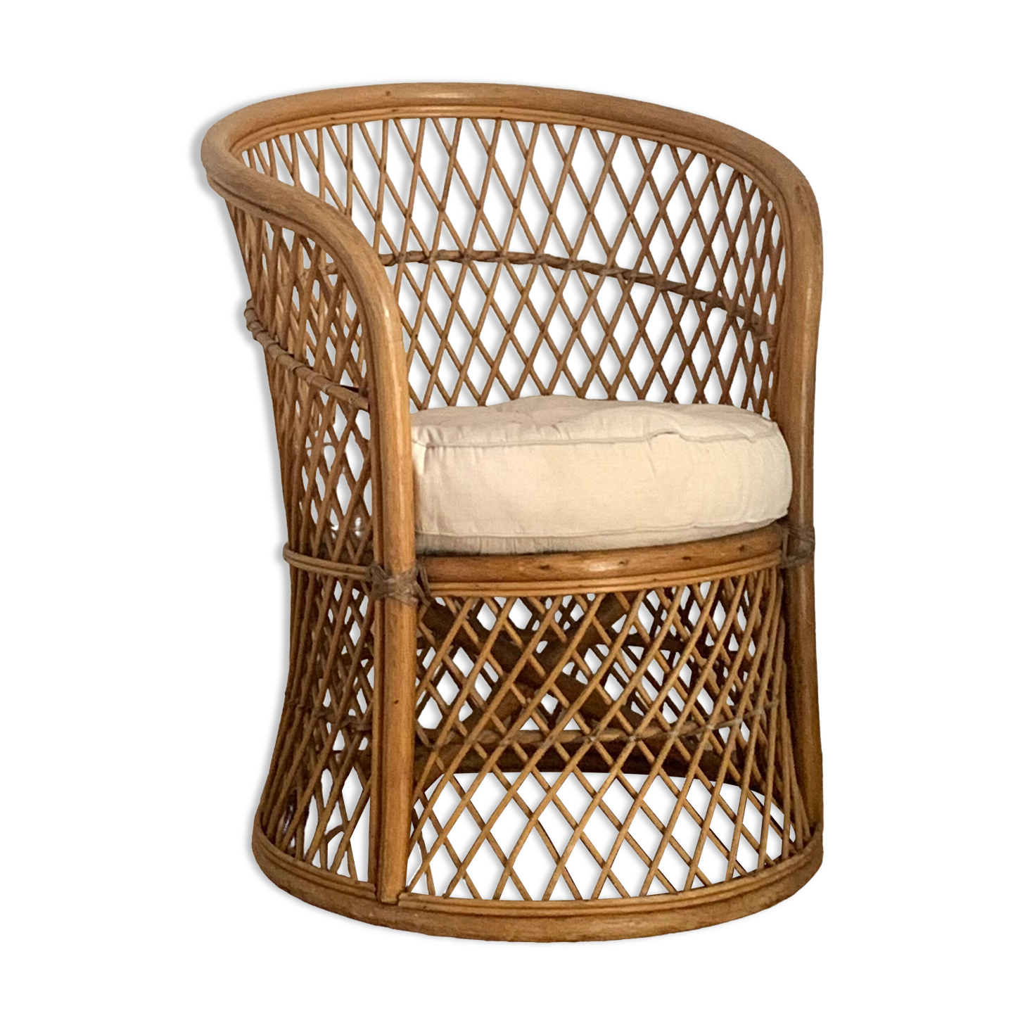 Rattan armchair 1970s